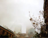 The CN Tower in the fog